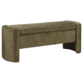 thumbnail image 1 of Bouclair Green Bench with Storage, 1 of 10