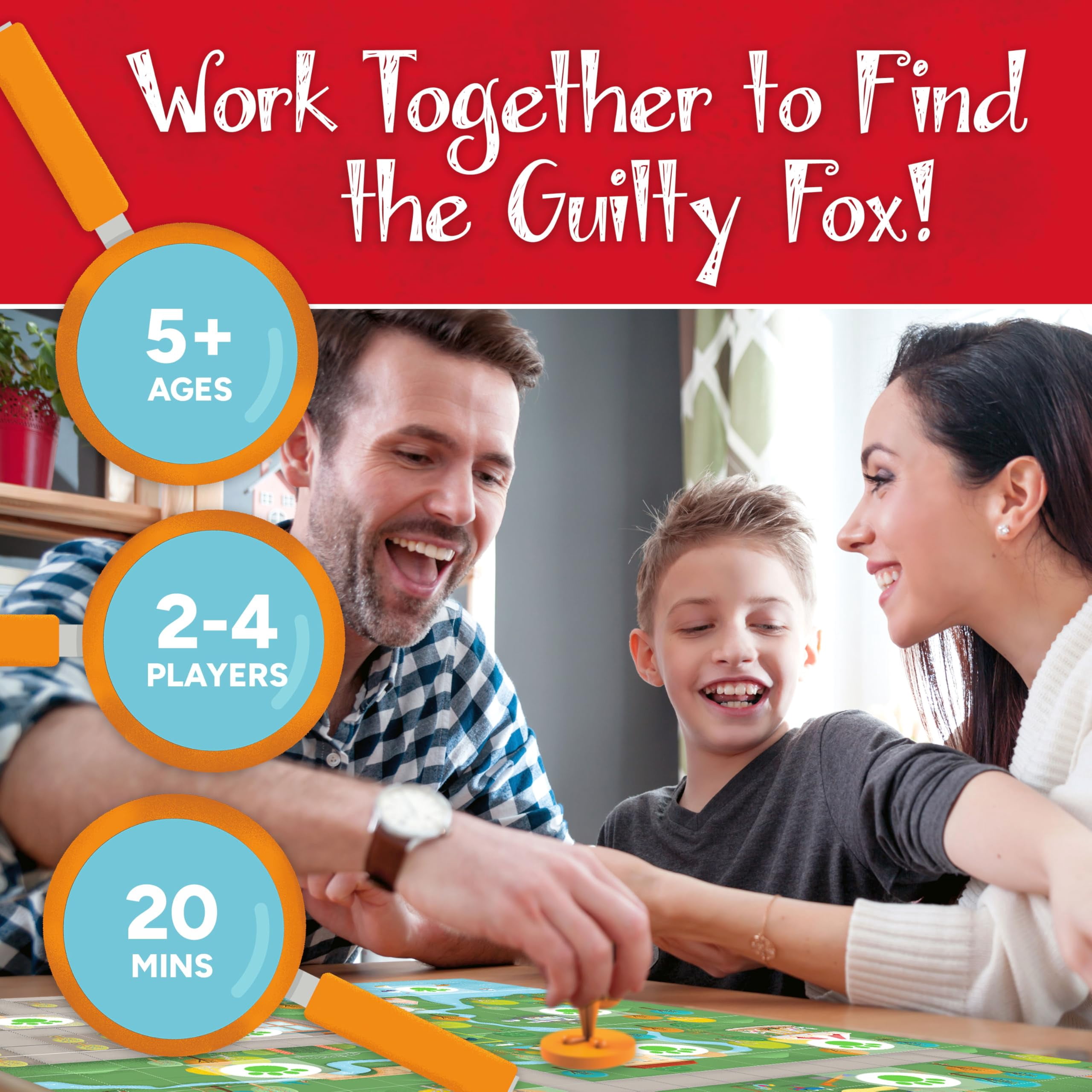 Gamewright Outfoxed! A Cooperative Whodunit Game - English Only