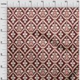 thumbnail image 3 of oneOone Rayon Maroon Fabric Asian Ikat Sewing Craft Projects Fabric Prints By Yard 56 Inch Wide, 3 of 4