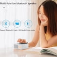 thumbnail image 1 of Turntable Speaker USB Bluetooth V5.0 Vinyl Turntable Speaker Record Player Stereo Vintage Portable Speaker, White, 1 of 9