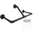 thumbnail image 3 of Industrial Pipe Clothes Display Rack, Modern Minimalist Iron Corrosion Resistance Anti Scratch Rustic Clothing Hanging Rod Bar  For Home, 3 of 8
