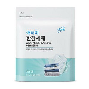 Atomy Sheet Laundry Detergent 30 Sheets No Hassle Easy Super Concentrated NEW