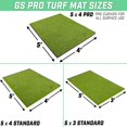 thumbnail image 5 of GoSports Golf Hitting Mat - PRO 5x4 Artificial Turf Mat for Indoor/Outdoor Practice - Includes 3 Rubber Tees, Green, 5 of 5