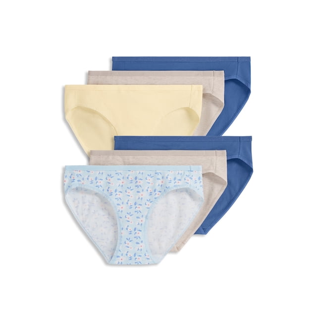 Jockey Bikini à Logo Extensible en Coton Biologique pour Femmes - Lot de 6