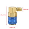 thumbnail image 2 of Refrigerant Quick Couplers Quick Couplers, Fluoride Joints, Safe Quick Couplers Connector For Automobile Refrigeration  1/4inch SAE Hose Refrigerant R134a, 2 of 8