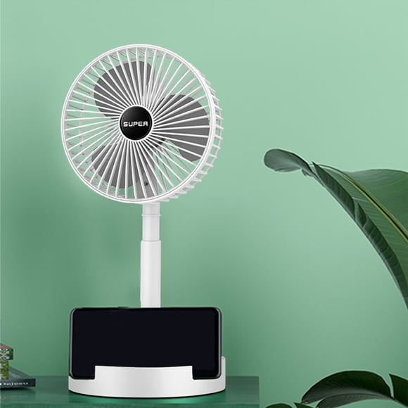 Summer Savings ! WJSXC Stretchable Fan, Fan Portable, 3 Speeds Desktop Table Fan, Plug In Power Fan, Rotation Strong Wind, Quiet Personal Small Fan for Home Desktop Office White