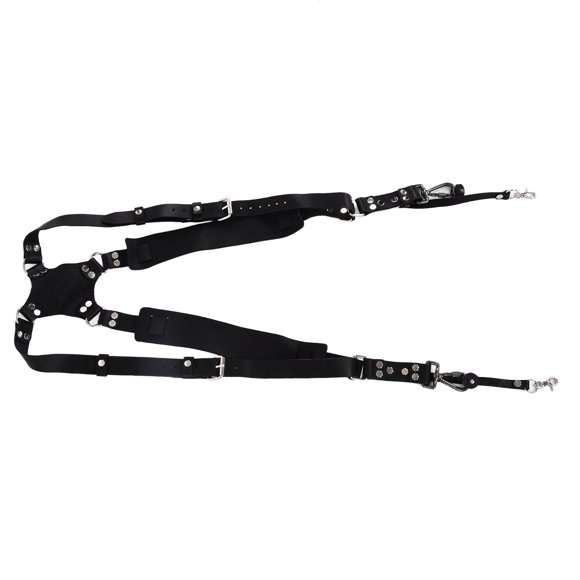 Leather Camera Strap Harness Dual Shoulder Adjustable Snapshot Professional Photography Accessories for SLR DSLR Mirrorless Cameras Durable Comfortable Universal Design