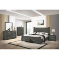 thumbnail image 3 of Weathered Gray Wood 3pc Bedroom Set with Eastern King Platform Bed, 3 of 6
