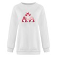 thumbnail image 4 of Meichang Sweatshirts Col Rond Femmes Valentine's Day Sweatshirt Femmes Tops de Vacances Sweatshirt Graphique Cœur d'Amour Manches Longues Sweatshirts de Vacances Valentines Gifts, 4 of 4