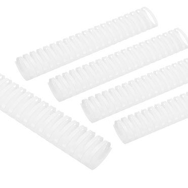 Uxcell 51mm (2") Plastic Binding Combs, 10 Pcs 21 Rings Comb Binding Spines 450 Sheet Capacity Letter Size for Binding Paper Sheets, White