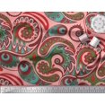 thumbnail image 2 of Soimoi Rayon Crepe Fabric Artistic Paisley Decor Fabric Printed Yard 46 Inch Wide, 2 of 3