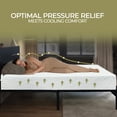 thumbnail image 2 of ViscoLogic Gemini 12 Inch Queen Mattress With Cooling Gel Medium Firm Foam For Sleep Cooler, CertiPUR-US® Certified Foam, Mattress in a Box, 2 of 6