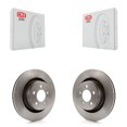 thumbnail image 1 of CMX Front Disc Brake Rotors Pair for Car Jeep Liberty Dodge Nitro with 332mm Diameter Rotor K8-100242, 1 of 8