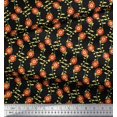 thumbnail image 3 of Soimoi Rayon Fabric Leaves & Floral Artistic Print Sewing Fabric Yard 42 Inch Wide, 3 of 5