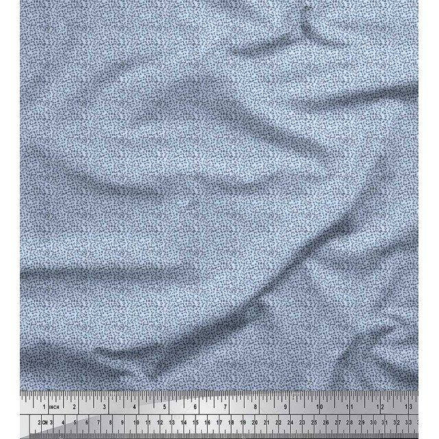 Soimoi Modal Satin Fabric Leopard Skin Small Print Fabric by The Yard 42 Inch Wide