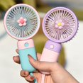 thumbnail image 3 of Coofit Handheld Fan Portable Hanging: USB Rechargeable Fan Personal Fan for Home Office, 3 of 5