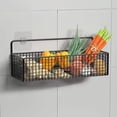 thumbnail image 4 of Leutsin Hanging Storage Baskets Organizer Wall Mount,Hanging Metal Kitchen Baskets,Metal Wire Storage Bin Rack for Kitchen Bathroom Shower Spice Shelf Home Decor Essentials, 4 of 6