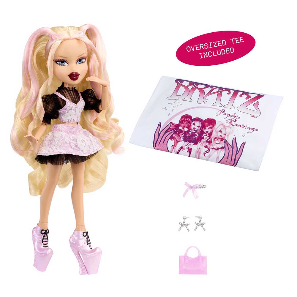 Bratz Stylin’ Birthdayz Cloe Fashion Doll with Customizable T-Shirt for You and Accessories