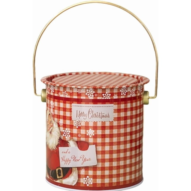 Tyidzon Christmas Vintage Cookies Jar Cookiess Jars For Kitchen Counter Airtight Jar Cookies Containers Cookies Tin With Lids For Gift Giving Large Cookies