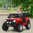 thumbnail image 3 of Costway 12V Kids Ride On Truck Remote Control Electric Car w/Lights&Music Red, 3 of 10