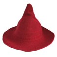 thumbnail image 1 of MesaSe Women Witch Hat Foldable Sharp Pointed Wool Felt Cap Warm Autumn Winter Cap, 1 of 3