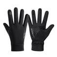 thumbnail image 1 of KLKCMS Winter Gloves Anti Slip with Touchscreen Fingers for Climbing Riding Fishing Black L, 1 of 9