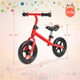 thumbnail image 2 of HoneyJoy Draisienne pour Enfants Sans Pédales Vélo d'Entraînement avec Guidon et Siège Ajustables Rouge, 2 of 9
