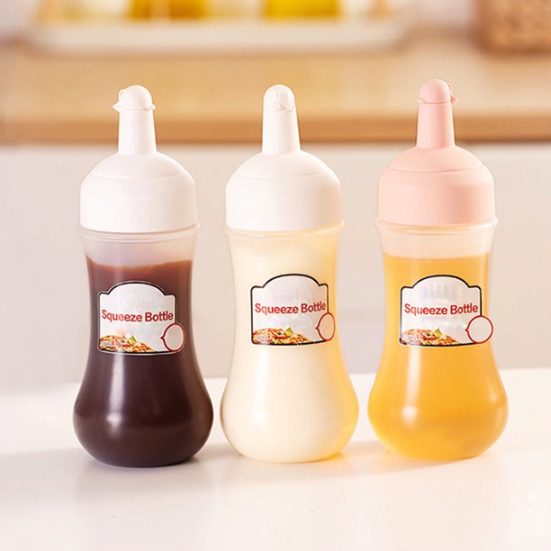 Bouteille Pressable 300 Ml – Distributeur D’huile Sans BPA, Anti-fuite, Pour Sauces Et Condiments