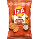 Lay's Wavy Cheddar & Sour Cream flavoured Potato Chips