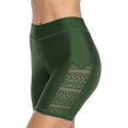 thumbnail image 4 of Womens Swim Shorts Hollow Out Long Swim Shorts High Waisted Swim Capri Pants, 4 of 5