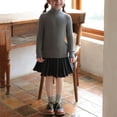 thumbnail image 4 of LOVZFMLL Girl's Sweater, Turtleneck Ribbed Pullover Solid Color, Casual Essential Cozy Stretchy Layering Top Fall Winter Top Kid Girls Clothes for 5-6 Years, 4 of 4