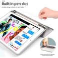 thumbnail image 3 of Case for iPad 9th Generation (2021) / 8th Generation (2020) / 7th Generation (2019) 10.2 Inch case with Pencil Holder, Soft TPU Back Cover Smart Auto Sleep/Wake for iPad 10.2 case, Gray, 3 of 7