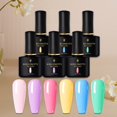 thumbnail image 4 of 6Pcs/Set 10ml Nail Polish Delicate Texture No Stimulation Persistent Effect DIY Non-irritating Manicure Nail Art Gel Kit for Girl, 4 of 8
