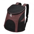 thumbnail image 2 of Carriers Pet Breathable Backpack Shockproof Foldable Cat Travel Carrier with Carry Handle for Pets Cats, 2 of 5