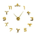 thumbnail image 5 of Japceit Large Fitness Wall Clock Diy Acrylic Clock Living Room Background Wall, 5 of 5