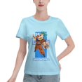thumbnail image 1 of T-Shirt Basique à Manches Courtes pour Femmes Super Saiyan, 1 of 6