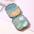 thumbnail image 3 of ‌Portable Plastic Storage VC Box with Six Spaces‌ - Mini Travel Size, Perfect for Vitamins & Medications, Lightweight & Durable Easy to Open & Close, 3 of 6