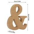 thumbnail image 2 of Unfinished MDF Wooden Alphabet Letter for Home Wall Wedding Birthday Party Standing Craft Sign, 2 of 6