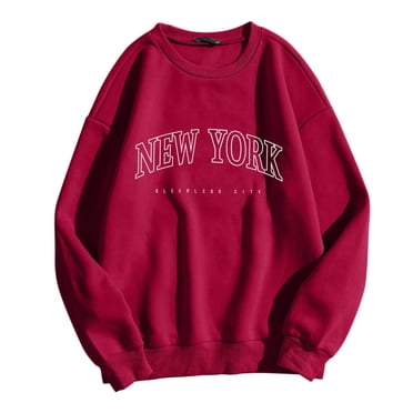 2025 Womens Casual Long Sleeve Color Sweatshirt Graphic Tee Shirts Crew athletic Hoodies Neck Sweatshirts Pullover Tops Boys Sweatshirt Size 14 16 for