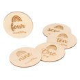 thumbnail image 3 of Wood Discs, Glossy Exquisite Widely  Unfinished Wood Cutout  For Crafts For DIY For Painting, 3 of 8