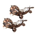 thumbnail image 2 of Animal Figure Skating Soaker Blankie Ice Skates Rust Chipping Tiger, 2 of 8