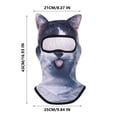 thumbnail image 3 of Kyusrd Summer Savings Tools Special Deal!Summer Sunscreen Outdoor Face Mask Pattern Face Gini Headmask, 3 of 5