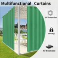 thumbnail image 4 of Rideaux Intérieurs Extérieurs pour Patio \ Panneau de Rideau à Oeillets Bloquant le Soleil pour Intimité, Rideaux Résistants aux Intempéries pour Gazebo, Véranda avant, Pergola, Kaki G x H Panneau, 4 of 8