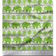 thumbnail image 1 of Soimoi Poly Georgette Fabric Aztec & Tribal Elephant Ethnic Decor Fabric Printed Yard 52 Inch Wide, 1 of 3