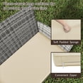 thumbnail image 2 of Gymax Set Of 4 Patio Furniture Set w/Washable Cushions & Tempered Glass Coffee Table Beige, 2 of 7