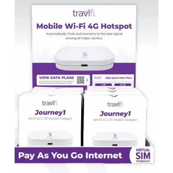 Pace International Affichage de Point de Vente 700-010-PACK Affichage Mobile WiFi Hotspot; Affichage de Comptoir; avec Six Hotspot