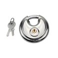 thumbnail image 1 of TopLLC Stainless Steel Round Cake Lock Warehouse Door Lock Chain Lock All Copper Heart Padlock, 1 of 2