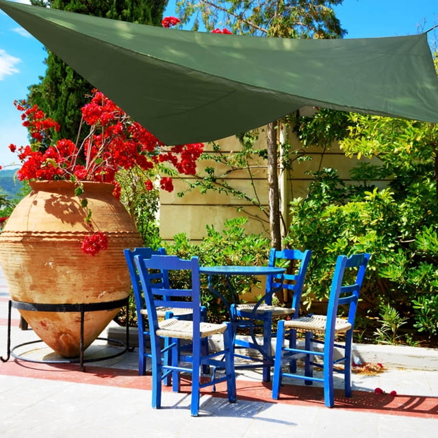 Dvkptbk Tente Fournitures d'Extérieur, Triangulaire Multifonction, et Tente Pare-Soleil, Camping Plage, Toile Pare-Soleil, et Tapis Anti-Humidité Camping et Randonnée