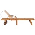 thumbnail image 3 of vidaXL Sun Lounger with Table and Cushion Solid Teak Wood, 3 of 5