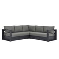 thumbnail image 2 of Modway Tahoe 3-Piece Outdoor Patio Furniture Sectional, Gray, 2 of 9